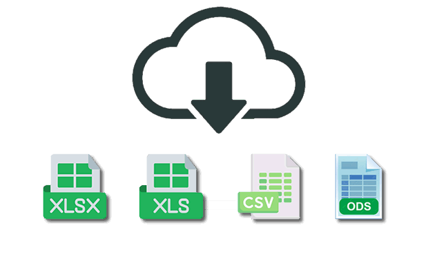 Excel, Csv, Ods... de nombreux formats d'exports sont disponibles pour vos données de contacts